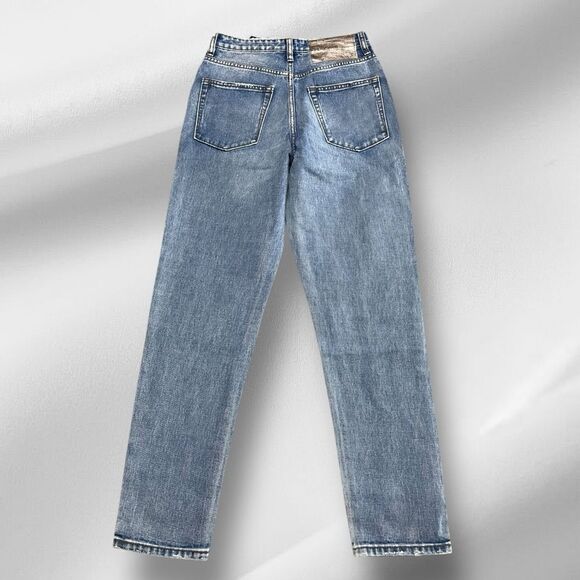 One-Teaspoon Legends High Waist Mom Fit Denim Jeans - Berlin Blue 27 - Picture 4 of 11